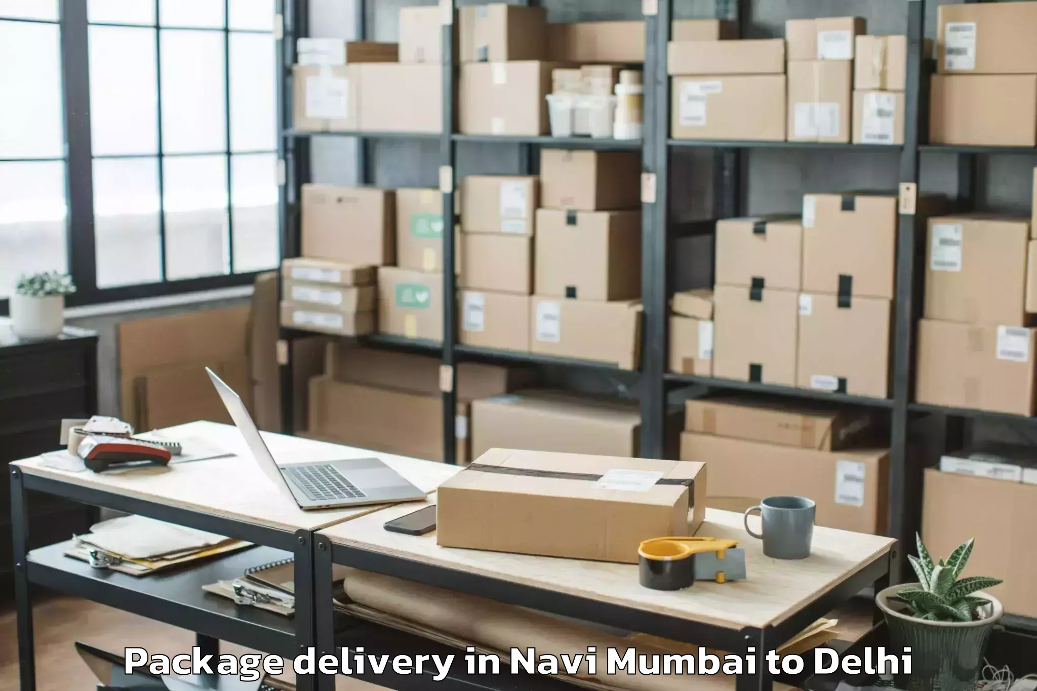 Book Navi Mumbai to Connaught Place Package Delivery Online